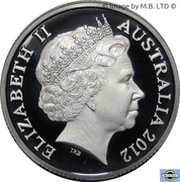 1 Dollar - Elizabeth II 4th Portrait - Wheat Sheaf Dollar - Silver Proof obverse image