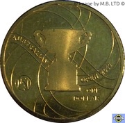 1 Dollar - Elizabeth II 4th Portrait - Australian Men's Open reverse image