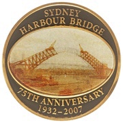 100 Dollars - Elizabeth II Sydney Harbour Bridge, Cook Islands, 2007 reverse image
