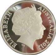 1 Dollar - Elizabeth II 4th Portrait - Silver Kangaroo obverse image