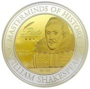 100 Dollars - Elizabeth II William Shakespeare, Cook Islands, 2014 reverse image