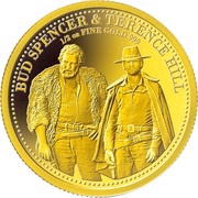 100 Dollars - Elizabeth II Bud Spencer and Terence Hill, Cook Islands, 2020 reverse image