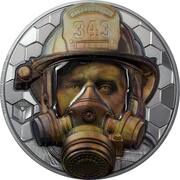 100 Dollars - Elizabeth II Firefighter, Cook Islands, 2021 reverse image