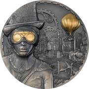 100 Dollars - Elizabeth II Steampunk, Cook Islands, 2022 reverse image
