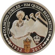 1 Dollar - Elizabeth II 4th Portrait - Diamond Jubilee, Australia, 2012 reverse image