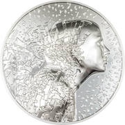 100 Dollars - Charles III Silver Burst, Cook Islands, 2023 reverse image