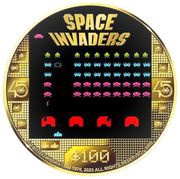 100 Dollars - Charles III Space Invaders, Cook Islands, 2023 reverse image