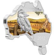 1 Dollar - Elizabeth II 4th Portrait - Kookaburra, Australia, 2012 reverse image