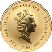 200 Dollars - Elizabeth II James Cook obverse image