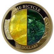 200 Dollars - Elizabeth II The Bicycle, Cook Islands, 2017 reverse image