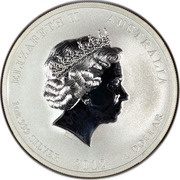 1 Dollar - Elizabeth II 4th Portrait - Friendship with China obverse image