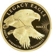 200 Dollars - Elizabeth II Legacy Eagle, Cook Islands, 2021 reverse image