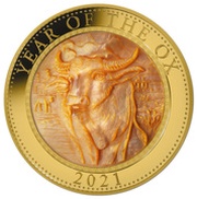 200 Dollars - Elizabeth II Year of the Ox, Cook Islands, 2021 reverse image