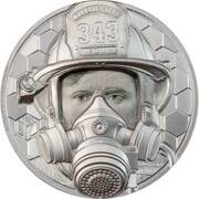 250 Dollars - Elizabeth II Firefighter, Cook Islands, 2021 reverse image