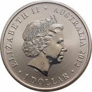 1 Dollar - Elizabeth II 4th Portrait - 2012 Australian Olympic Team - Stronger obverse image