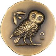 250 Dollars - Charles III Athena’s Owl, Cook Islands, 2023 reverse image