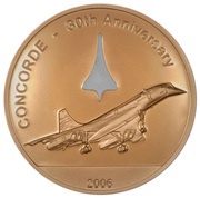 500 Dollars - Elizabeth II 30th Anniversary of the Concorde, Cook Islands, 2006 reverse image