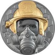 500 Dollars - Elizabeth II Firefighter, Cook Islands, 2021 reverse image