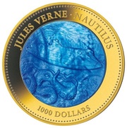 1000 Dollars - Elizabeth II Nautilus, Cook Islands, 2014 reverse image