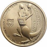1 Dollar - Elizabeth II 4th Portrait - 2012 Australian Olympic Team - Olympic Spirit, Australia, 2012 reverse image