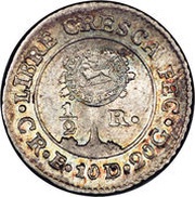 ½ Real Type VII Countermark obverse image