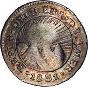 ½ Real Type VII Countermark reverse image