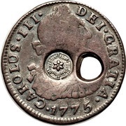 2 Reales Type I Countermark obverse image