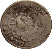 2 Reales Type III Counterstamp obverse image