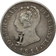 2 Reales Type III Counterstamp obverse image