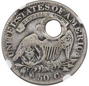 4 Reales Type I Countermark reverse image