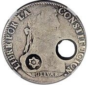 8 Reales Type I Countermark obverse image