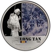 1 Dollar - Elizabeth II 4th Portrait - Battle of Long Tan - Silver Proof, Australia, 2012 reverse image