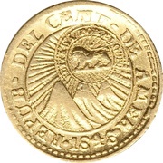 ½ Escudo Type VII Counterstamp obverse image