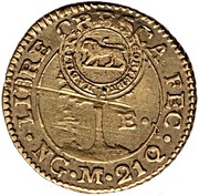 ½ Escudo Type VII Counterstamp reverse image