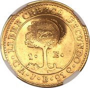 1 Escudo Type VII Counterstamp reverse image