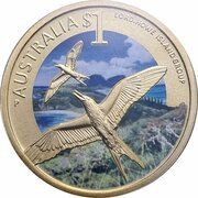 1 Dollar - Elizabeth II 4th Portrait - Lord Howe Island, Australia, 2012 reverse image