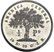 ½ Peso Pattern reverse image