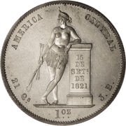 1 Onza / 8 Escudos Pattern reverse image