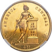 ½ Onza / 4 Escudos reverse image