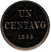 1 Centavo Pattern reverse image