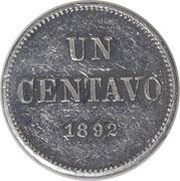1 Centavo Pattern reverse image