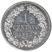 1 Centavo Piedfort reverse image