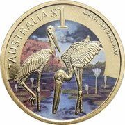 1 Dollar - Elizabeth II 4th Portrait - Kakadu National Park, Australia, 2012 reverse image