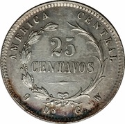 25 Centavos reverse image