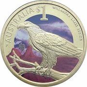 1 Dollar - Elizabeth II 4th Portrait - Willandra Lakes, Australia, 2012 reverse image