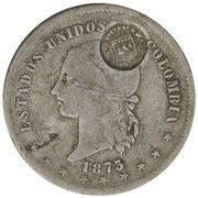 50 Centavos Type VIII Counterstamp obverse image
