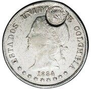 50 Centavos Type VIII Counterstamp obverse image