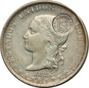 50 Centavos Type VIII Counterstamp obverse image