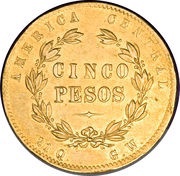 5 Pesos reverse image