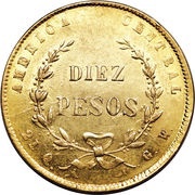 10 Pesos reverse image
